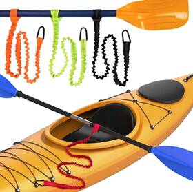 Libingying 768443933216 Paddle Leash Kayak Holder Tool Lanyard - 2 Pack Stretchable Str
