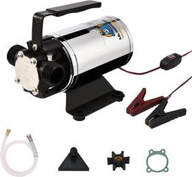 Lilmonster 762851755897 Water Transfer Pump 12v 330gph Auto Small Silver Chroming