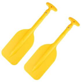 S3d77p0jwg42f0w52e166k Lioobo 2pcs Telescopic Kayak Paddle Rafting Boat Canoe Oars Yellowyellow