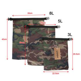 Kdp9526274245886vz Lixada 3 Pack Waterproof Dry Bag 3l 5l 8l Ultralight Sacks For Camping I8f9