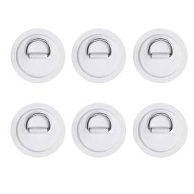 Rl22032 Looeel 6 Pack Stainless Steel D-ring Circular Patch For Pvc Inflatable Boat Kayak Su