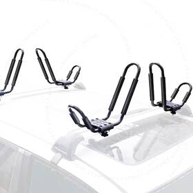 Lt Sport 769553159985 2 Pair Kayak Rack Canoe Carrier Boat Paddle Board Surfboard Roof Top J Bar Mo