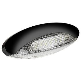 Lum-pl8cbl Lumitronics Rv Led Euro-style Porch Light Clear Lens Black
