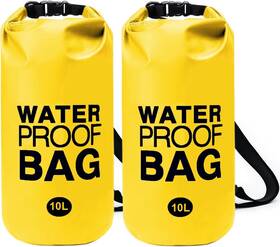 Pl202405 Lvsnro Waterproof Dry Bag 2-pack 10l Roll-top Bags For Kayaking Boating Fish