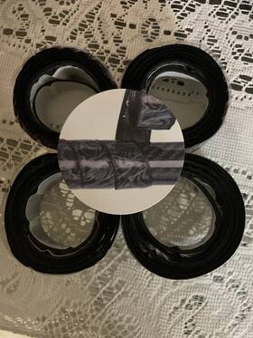 1120-po2891 Magellan 4 Pickleball Tennis Paddle Grip Wraps 33 Inch Precut Strips Dura Hold Nonslip Black