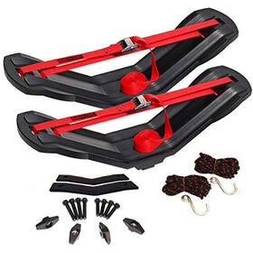 Malone 859557001356 Seawing Saddle Style Universal Car Rack Kayak Carrier With Bow And Stern Lines