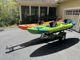 Mal-mpg464-lbb Malone Racks Microsport Recreation Trailer With Two Sets Of Bunker