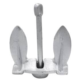 Mn-sna-28 Marinenow Silver Painted Cast Iron Navy Anchor 28 Lb