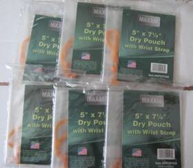 Maxam 024409491139 6- Clear - Dry Pouch With Wrist Strap By