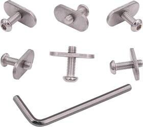 Mwe001 Meter Star 6 Pcs 304 Stainless Steel Kayak Rail Screws And M6 Track Nuts