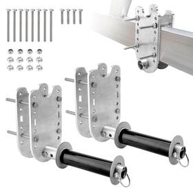 11029145 Metlead 2 Pack Boat Lift Wheel Kit Adjustable Bracket Aluminium Mou