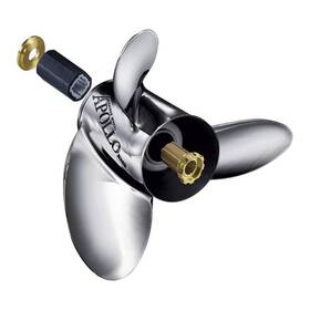 993054 Michigan Wheel 014984015158 Apollo A-series 3-blade Stainless Steel Propeller
