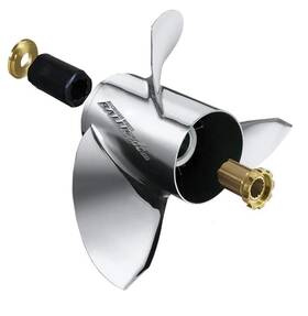 933419 Michigan Wheel 014984020459 Ballistic B-series 3-blade Stainless Steel Propeller