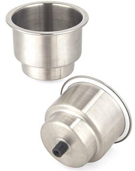 M2270s Mojiate 2-pack Stainless Boat Cup Holder Insert Marine-grade For