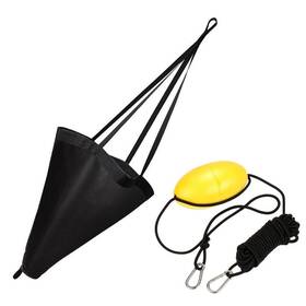 Moocy 603432966502 24-inch Drift Sock Sea Anchor Drogue With 30ft Kayak Tow Rope Line Buoy Ball
