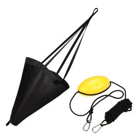 Moocy 703432966547 32-inch Drift Sock Sea Anchor Drogue With 30ft Kayak Tow Rope Line