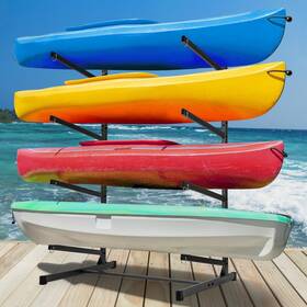 Morohope 752619194747 Outdoor Kayak Storage Rack Freestanding Sup Stand Sto
