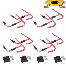 Moto Ht 420016173626 Storage Rack Surfboard Canoe Ladder Wall Mount Steel Kayak Folding Hanger 8pcs