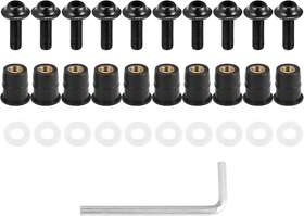 A21122800ux0008 Motoforti 10pcs M5 5mm Motorcycle Windscreen Screws Fairing Bo