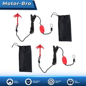 Mb4788 Motor-bro Fit For Grapnel Boat Marine Kayak Anchor Set Red Folding 3.3lb 2-pack