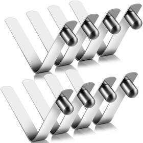 Clips-09 Moxweyeni 8 Pieces Push Button Spring Clips Tent Pole Stainless Steel K