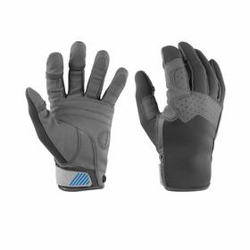 Mus-ma600302-269-xl Mustang Survival Traction Full Leather Finger Gloves Conductive Gym Fitness Wrist Black