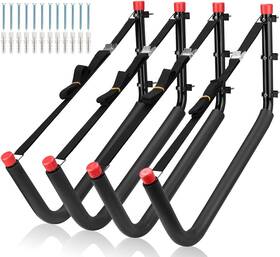 Naikozmo 744110680591 Kayak Storage Racks Wall Mount Garage Hooks For Kayaks Sup Paddle Boa