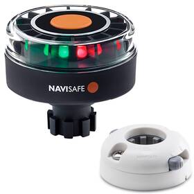 342kiit5 Navisafe Navilight Tricolor 2nm With Navibolt Base And Horizontal Mount - White