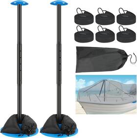 Hg-5-6 Nukugula Windproof Boat Cover Support Pole System 2 Pcs With 7 Adjustable Height Telescop