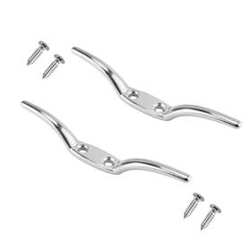 Ostare 770346837027 Boat Flagpole Cleat Hook 6 Inch Rope Accessories Bollard Pair