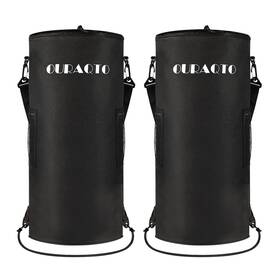 1200d Ouraqto A003 Boat Trash Can 2 Packs - 100% Odor And Leak Resistant Bag With 6 Cl