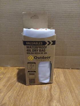 1069op02-chnr Outdoor Products 40 Ltr Valuables Hiking Dry Bag Watertight Roll Top Seal Red Unisex