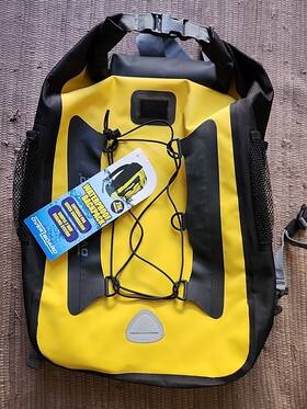 Overboard 060095692233 Drybag Backpack 25l Waterproof Yellow/ Black New