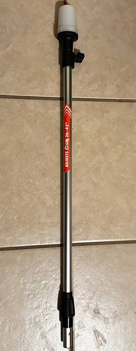 Bt6239l Ozark Trail Pole Light Boat White Adjustable 26-42 Inch With 2 Pins