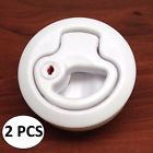 Pactrade Marine 2pcs Boat Locking White Plastic Flush Pull Slam Latch Hatch Lift 2 3 8 D 646341407025