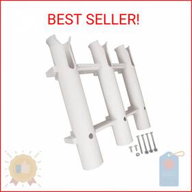 P54078-03 Pactrade Marine Fishing Rod Holder - Triple-tube Rack 1-pack Uv-stabilized W