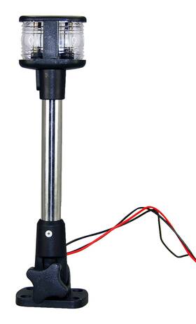 Pm151260 Pactrade Marine Pm151260/p01114 Boat Foldable Dual Mount Anchor Stern Light Aluminum Pole Warm White