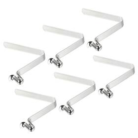 Pta231228tt000290 Patikil 9.5x6mm Kayak Paddle Snaps 6 Pack Tent Pole Clips Steel V Shaped Single Pin
