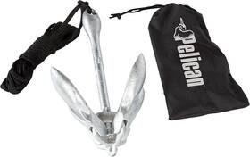 Pelican 744110543292 Portable Anchor Kit For Kayaks Canoes Sups And Small Boats With Storage Bag
