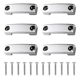 1002844 Peutier 6pcs Ss 316 Bimini Top Strap Pad Eyes 25mm / 1 Inch Medium Silver