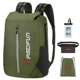 Bg017-ag-10-pn Piscifun Dry Bag Waterproof Lightweight Backpack With Waist Pouch And Ph Bg017-ag-10-pn Piscifun Dry Bag Waterproof Lightweight Backpack With Waist Pouch And Ph