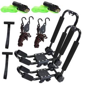 Kayak01 Premium Folding Kayak Rack J-bar Car Roof For Canoe Carrier Sup Paddle Surf