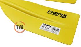 Propel 039364705924 Lot Of 4 Brand Paddles / Oars 54 Inch Aluminum Plastic - Yellow Silver