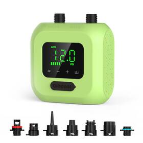 Qiboost 976297861508 Electric Sup Air Pump With Battery 20 Psi High Pressure Rechargeable