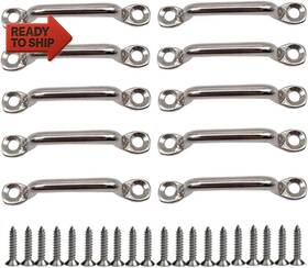 Qlxhbot 744759757043 Kayak Pad Eye 316 Stainless Steel Bimini Boat Top Straps Tie Down