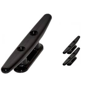 Qpuro 060769950195 4 Inch Black Nylon Boat Cleat - 2 5 10 Pack Rope Kayak Pwc