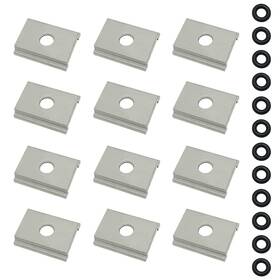 Aap-1012 Qs 794697387147 12pcs Kayak Adapter Plates And O-rings Standard Silver