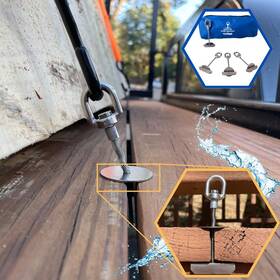 Qtda-ss316-4 Quick Tie Down Anchors 4pcs Trailer Deck Or Dock For Gap Between Boards Marine Grade 316 Stainl Qtda-ss316-4 Quick Tie Down Anchors 4pcs Trailer Deck Or Dock For Gap Between Boards Marine Grade 316 Stainl