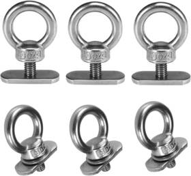 Qztoys 445026775755 Stainless Steel Kayak Track Mount Tie Down Eyelet Rail For Canoe Boat Bung