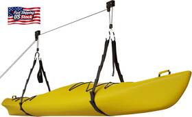 Rad Sportz 744110530087 Kayak Storage Hoist - Overhead Pulley System With 125lb Capacity For